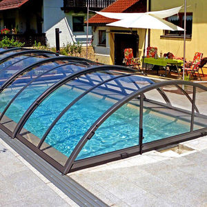 Cubierta para Piscina de Estilo Industrial Moderno con Marco de Aleación de Aluminio, para Uso en Invierno en Áreas Residenciales, Sobre y Debajo <span class=keywords><strong>del</strong></span> Suelo - Product Image 4