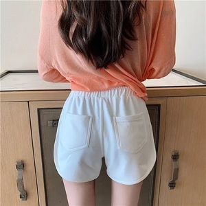 I-0248 Wholesale Summer Shorts Simple Elastic Slim Straight Shorts Ladies Fashion Beach High Waist <b>Women</b> Sports Shorts - Product Image 3