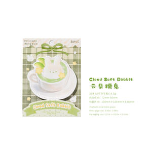 30 Foglietti Adesivi per Confezione, Serie Amici in Schiuma Lattea, Forme Adorabili e Motivi Creativi per Studenti e Ufficio - Product Image 6