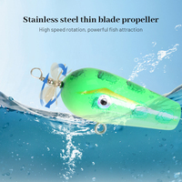Tolure OEM nouveau style 75mm30g leurres artificiels de pêche en bois de haute qualité avec lame rotative