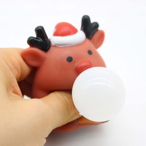 Hot Sale Christmas Halloween Squeeze Santa Claus Deer Snowman <b>Bubbles</b> Out Silicone Stress Ball Anxiety Relief Game for <b>Kids</b> - Product Image 4