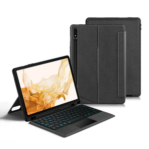 Funda de PU Suave de Excelente Calidad para Samsung Galaxy <span class=keywords><strong>Tab</strong></span> <span class=keywords><strong>S8</strong></span> Ultra, Funda con Teclado para <span class=keywords><strong>Tab</strong></span> <span class=keywords><strong>S8</strong></span> Ultra - Product Image 6