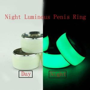Kostenlose individuelle Schachtel - Nachtleuchte Penis-Ringverschluss Sperma Kondom-Ringe Herren Masturbatoren Stimulations düse Dehnungsringe - Product Image 6
