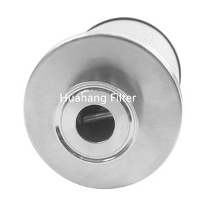 Huahang Supply 10 microns filtre en métal fritté Interface à ouverture rapide cartouche filtrante en feutre de fibre de métal fritté - Product Image 5
