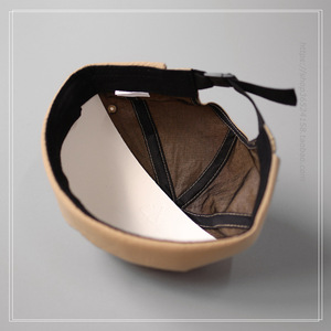Casquette unisexe d'été en PVC à 6 panneaux, style hip-hop japonais de niche, avec texte alphanumérique, effet peau de melon, personnalisable en petites séries, vente en gros - Product Image 5