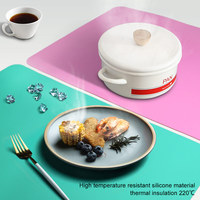 Maßgefertigte Lebensmittelechte Silikon-Tischsets Wasserdicht Hitzebeständig Tisch-Essmatte BPA-Frei Küchen-Silikonmatte OEM ODM
