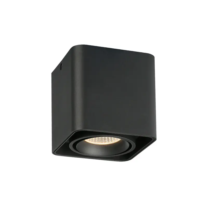 Aisilan home project fashion Surface mounted 7w square antiabbagliamento soffitto cob led antiriflesso downlight gu10