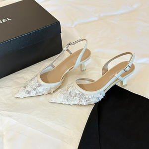 รองเท้าส้นเข็มแบบเปิดของผู้หญิงรอบชิงชนะเลิศ<span class=keywords><strong>ปั๊ม</strong></span>รองเท้าส้นสูงเดี่ยวสำหรับปาร์ตี้ฤดูร้อน - Product Image 2