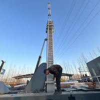 Tour de levage pneumatique à déploiement rapide de 20 m, mât télescopique hydraulique robuste pour station de réseau 5G d'urgence