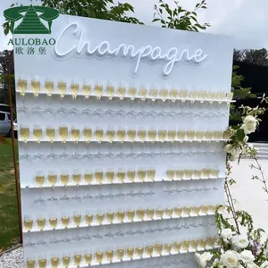 Evenementen Decoratieve Wijnfles Houders Champagne Muur Achtergrond