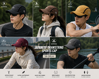 Gorra de Béisbol Japonesa con Cordón Ajustable, de Secado Rápido, Ligera y Transpirable, Unisex, para Deportes al Aire Libre, Uso Casual, Pesca, Ciclismo, Protección Solar