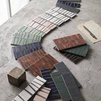 Carrelage mural et de sol en porcelaine série Prism 75x300mm, carrelage décoratif rustique à grain sec collé, série Prism brillant mat, plusieurs couleurs