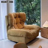 Canapé Milano Cloud - Canapé Lounge Simple en Peluche Beige Capitonné Moderne Confortable Siège d'Accent pour Salon Décoration Intérieure