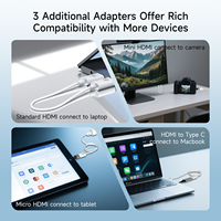 Adaptador HDMI Inalámbrico de 164 Pies/50 Metros, Transmisor y Receptor HDMI Inalámbrico de 1080P60 para Transmisión de Video de Alta Definición