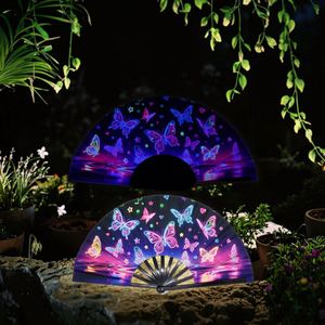 พัดมือพับได้ขนาดใหญ่ พัดสำหรับเต้นไลน์แดนซ์ พัดพับได้ขนาดใหญ่แบบมีเสียงดังสำหรับเต้นบู๊ทส์ - Product Image 3