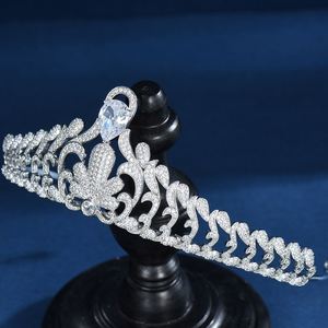 HIBRIDE Classical Cubic Zirconia Women Wedding and Party Hair Accessories High Quality <b>Tiaras</b> and <b>Crowns</b> Para El Cabello C-117 - Product Image 5