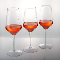 Meilleures ventes Gobelet en plastique blanc transparent et blanc en cristal Verre à vin de luxe avec boîte en verre à vin personnalisée