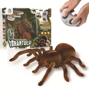 Yüksek kaliteli kızılötesi uzaktan kumanda Rc böcek oyuncak gerçekçi plastik radyo kontrol örümcek hayvan gerilim oyuncaklar çocuklar için