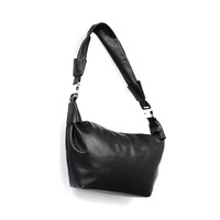 Bolso Bandolera de Gran Capacidad para Hombre, Estilo Hobo, Suave y Holgado, con Correa Ajustable, para Viajes Largos, Compras Diarias
