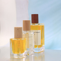 Luxe Simple 30ml 50ml 100ml clair carré vide belle atomiseur brouillard vaporisateur baïonnette bouteille de parfum en verre