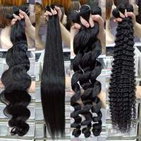 Lots de Cheveux Naturels de Gros 10A 12A Alignés Cuticule Fournisseur Cheveux Vierges Bruts Vietnamiens Brésiliens