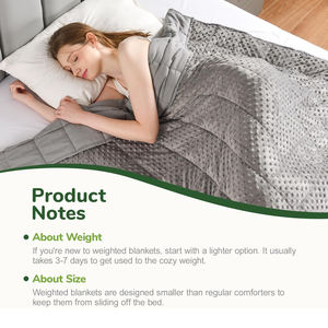 Couvertures lestées pour adultes, douces, en minky, lourdes, apaisantes, respirantes, rafraîchissantes, pour toutes les saisons, avec billes de verre, style américain, <span class=keywords><strong>couverture</strong></span> de canapé - Product Image 4