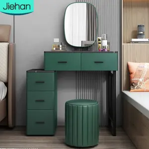 현대 북유럽 서랍 침실 가구 회색과 녹색 메이크업 드레싱 테이블 드레싱 거울