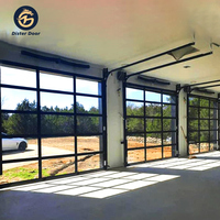 Porte de garage spacieuse en verre dépoli Prix Portes de garage doubles Porte de garage intelligente