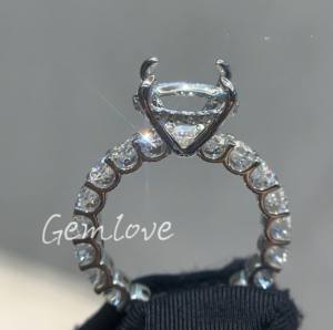 2025 nuevo anillo de mujer de oro de 18 quilates de moda, Diamante redondo cultivado en laboratorio certificado IGI, diseño de ajuste de punta, exclusivo para mujer - Product Image 1