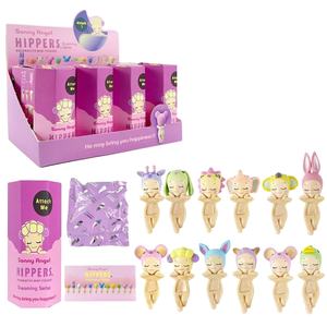 Boneka ornamen hewan, 25 Blnieece promosi mainan lucu dekorasi Set karakter PVC seri tidur penasaran boneka ornamen hewan - Product Image 1