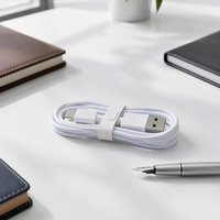 Câble de charge USB-A vers Type C à sortie stable 5V, coque biodégradable, synchronisation de données haute vitesse, cordon durable pour appareils mobiles, vente en gros