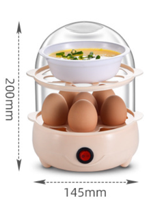 Automatic Mini Egg Poacher & <b>Steamer</b> Plastic Housing Power off Egg Custard Machine for Home Breakfast Dry Burn Option - Product Image 3