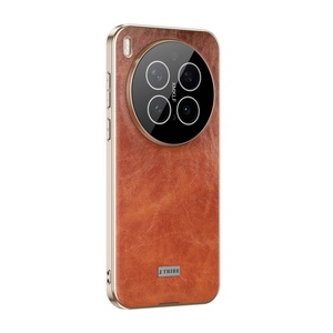 เคสโทรศัพท์หนัง PU เคลือบแว็กซ์เคลือบเงาแบบขายส่งสำหรับ Vivo X300 Pro X200 Pro พร้อมฟิล์มกันรอยเลนส์ HD - Product Image 1