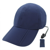 Gorra de béisbol unisex dobby color sólido bordado a mano deporte protector solar
