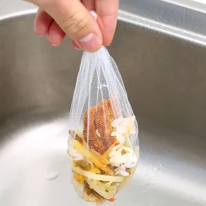 100pcs Disposable Sink Filter <b>Mesh</b> Bags Kitchen Sink <b>Strainer</b> Drain Hole Anti-blocking Garbage Bag Cleaning <b>Strainers</b> Net - Product Image 6