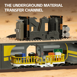 Building Blocks Vault 33 Set DIY Fort <strong>Anaxes</strong> With Light,Suitable Bricks Model Gift for Kids Home Decoration - Product Image 4