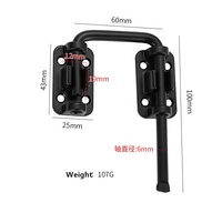 Dispositif de sécurité pour enfants en alliage de zinc, pêne de porte coulissante multi-angles à 90 degrés pour terrasse