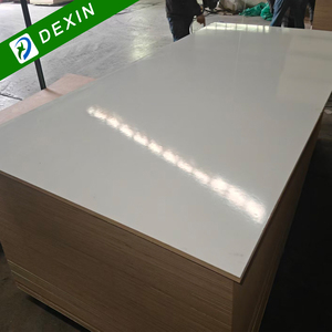 Plaques de contreplaqué mélaminé en peuplier 4x8 pieds, surface mate brillante, couleurs Contreplaqu Melamin <span class=keywords><strong>Blanc</strong></span> pour placard - Product Image 3