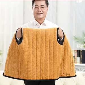 <span class=keywords><strong>Gilet</strong></span> en <span class=keywords><strong>velours</strong></span> pour hommes haut de gamme avec doublure en fourrure <span class=keywords><strong>Gilet</strong></span> à col en V Coton épaissi pour les costumes d'hiver Style papa - Product Image 3