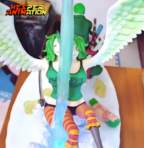 Figurine HESPER Anime One <span class=keywords><strong>Piece</strong></span> Roronoa Zoro vs Monet avec lumière, figurine de collection en PVC, statues, décoration de bureau, jouets - Product Image 3
