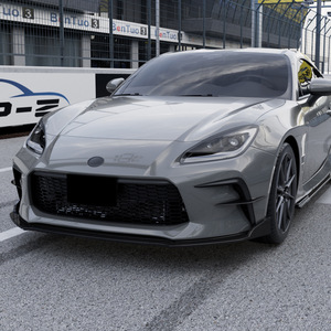 Front Bumper Lip Splitter For Toyota GR86 2022+ Piano Black Carbon Fiber Texture ABS Body Kit - Product Image 2