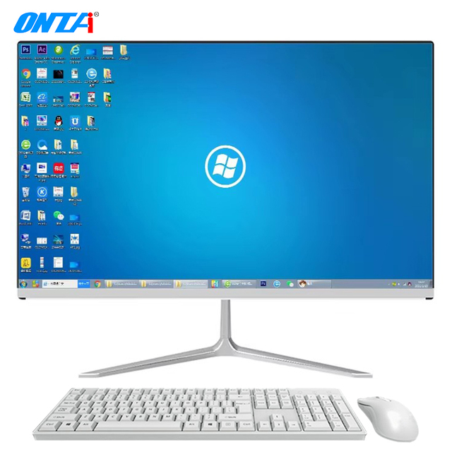 21.5 Inch HD Graphics Core I3/i5/i7 Business Desktop Computer Monoblock All-in-One PC with EU Plug OLED Display SSD+HDD