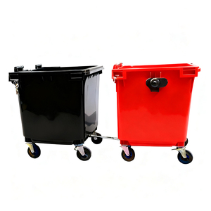 660L Hình Chữ Nhật Thân Thiện Với Môi Cán Bìa Tái Chế Thùng Rác Có Thể Ngoài Trời Phân Hữu Phân <span class=keywords><strong>Bin</strong></span> Đứng Công Cộng Sử Dụng Nhựa Chất Thải Xe Nâng - Product Image 2