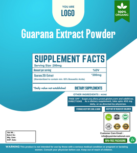 Fabricant directement indien Meilleur prix Extrait de plantes de qualité alimentaire de haute qualité-Guarana sauvage Poudre de feuilles halal directement indien - Product Image 2