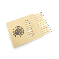 Promotionnel lpices decolor alto pigmento de muy buena calidad étudiants enfants enfant 12 crayons de couleur ensemble école crayons de couleur