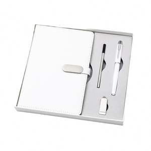 Juego de Regalo Ejecutivo con Logotipo Personalizado, Regalos Promocionales de Negocios de Cuero Blanco para Festivales, Acción de Gracias y Día de San Valentín - Product Image 4