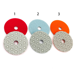 PEXMIENTAS pierre marbre granit sol en béton résine Flexible humide sec 3 étapes diamant sol tampons de polissage outils de polissage - Product Image 3