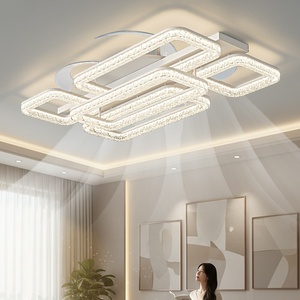 Lámpara de techo nórdica con ventilador para sala de estar, comedor, dormitorio, paquete completo de lámparas para toda la casa, combinación de lámparas - Product Image 2