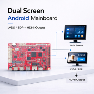Placa Base Industrial YS-A76 RK3576 Integrada con Rockchip Android 14, Doble LVDS, 4GB, 4K, VbyOne para Kiosco POS de Doble Pantalla - Product Image 5