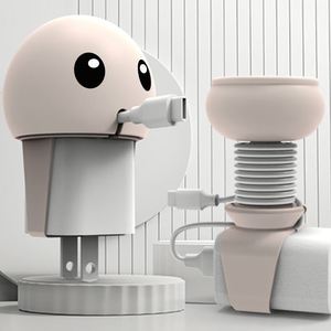 Enrouleur de câble en forme de pieuvre mignon pour chargeur, organisateur et support de câble flexible en silicone pour câble de données USB de téléphone - Product Image 2